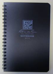 Rite in the Rain Notebook, Side Spiral Bound, No. 773, 11.7x17.8cm (black cover)