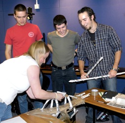 An Ambassador showing the delights of deep sea creatures to a class of year 10 pupils